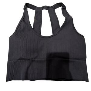 #345 Velocity Dark Blue Racerback Sports Bra